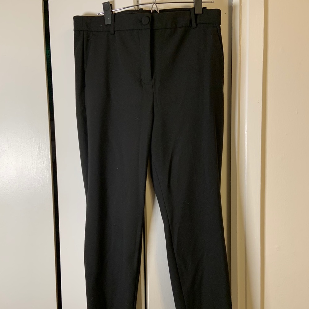 J Crew High Rise Cameron Black Work Slacks